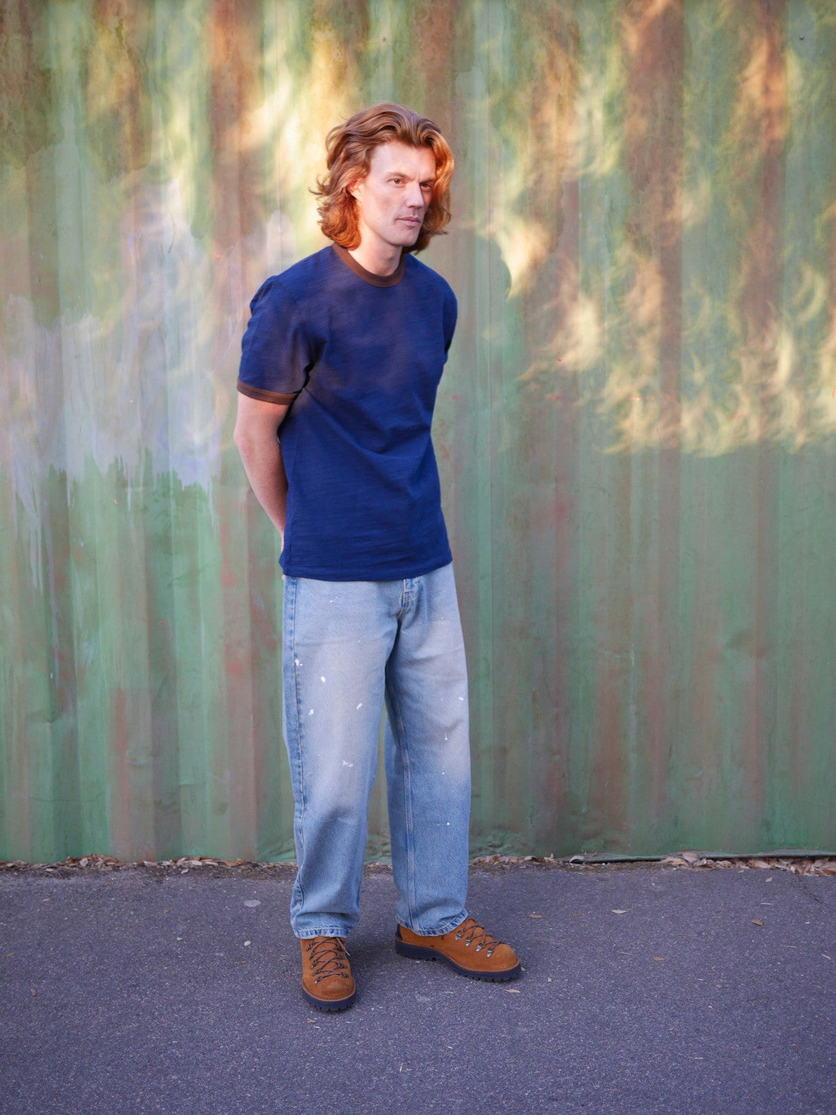 Reggie Slub Ringer Tee : Ink Navy