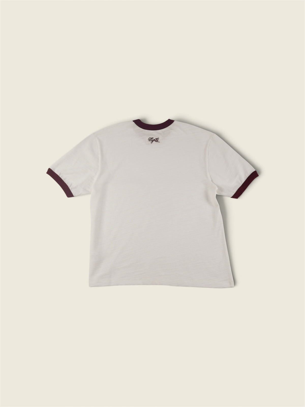 Reggie Slub Ringer Tee : Antique White
